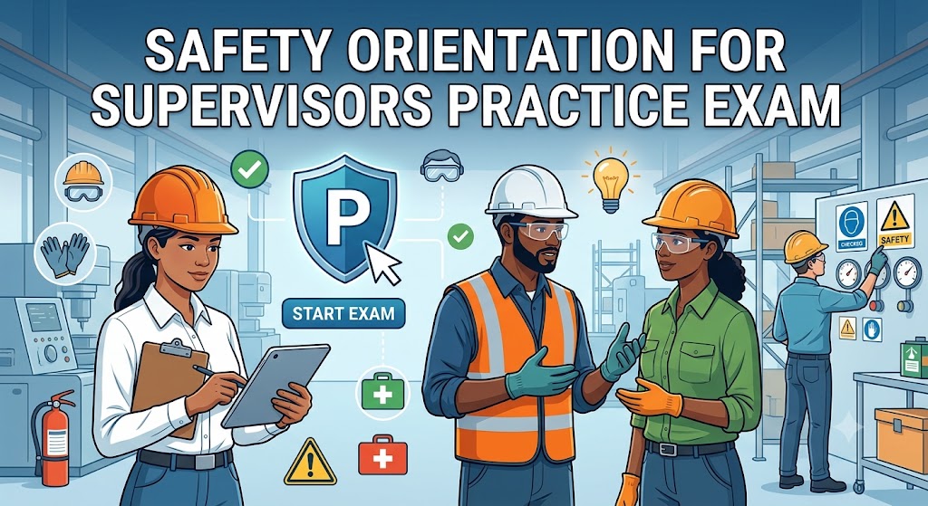 Safety Orientation for Supervisors Practice Exam Banner
