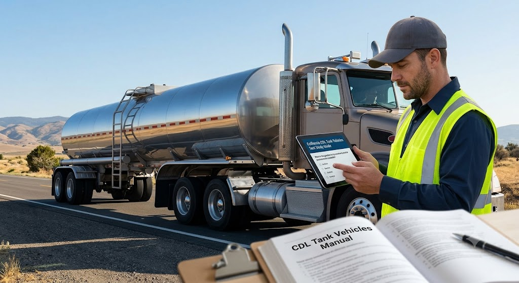 California CDL Tank Vehicles Test Banner