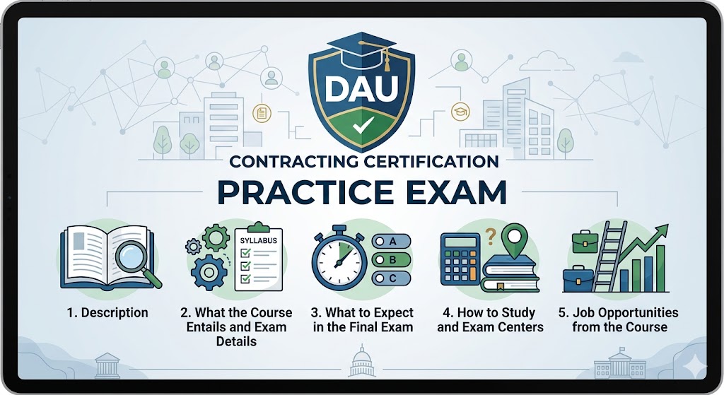 DAU Contracting Certification Practice Exam Banner