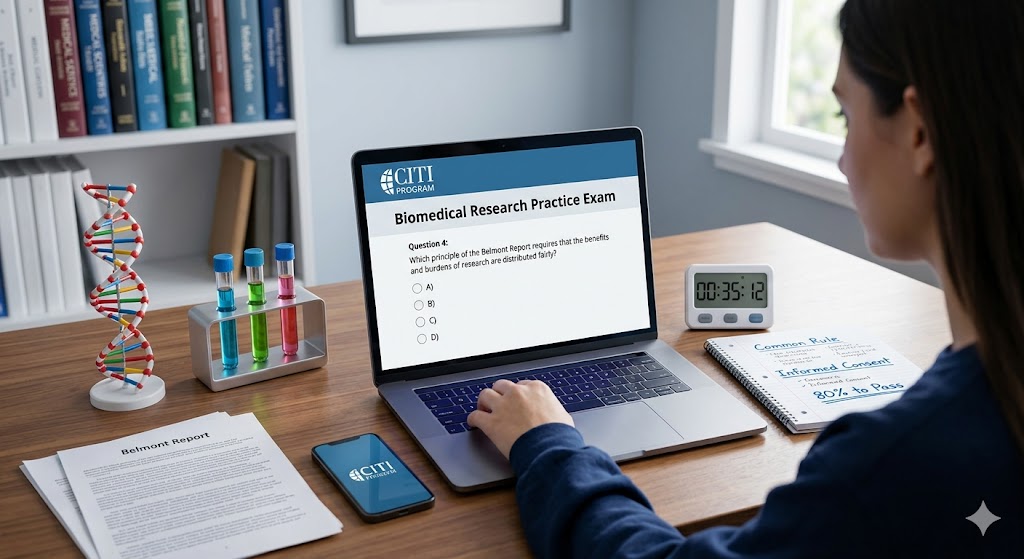 CITI Program – Biomedical Research Practice Exam Banner