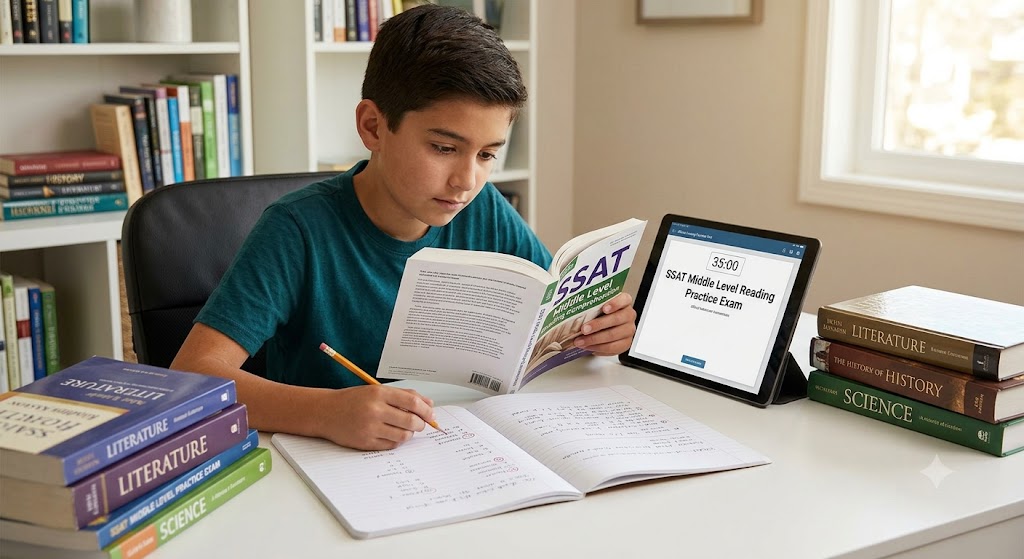 SSAT Reading Comprehension Practice Test (Middle Level) Banner
