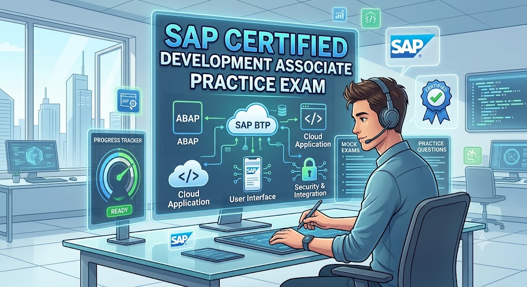 SAP Certified Development Associate Practice Exam Banner
