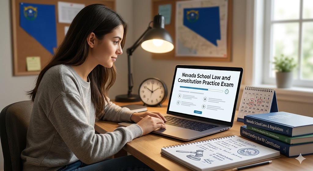 Nevada School Law and Constitution Practice Exam Banner