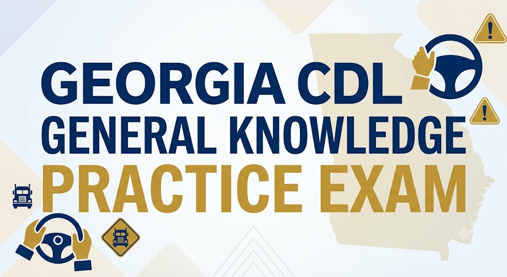 Georgia CDL General Knowledge Test Simulator Banner