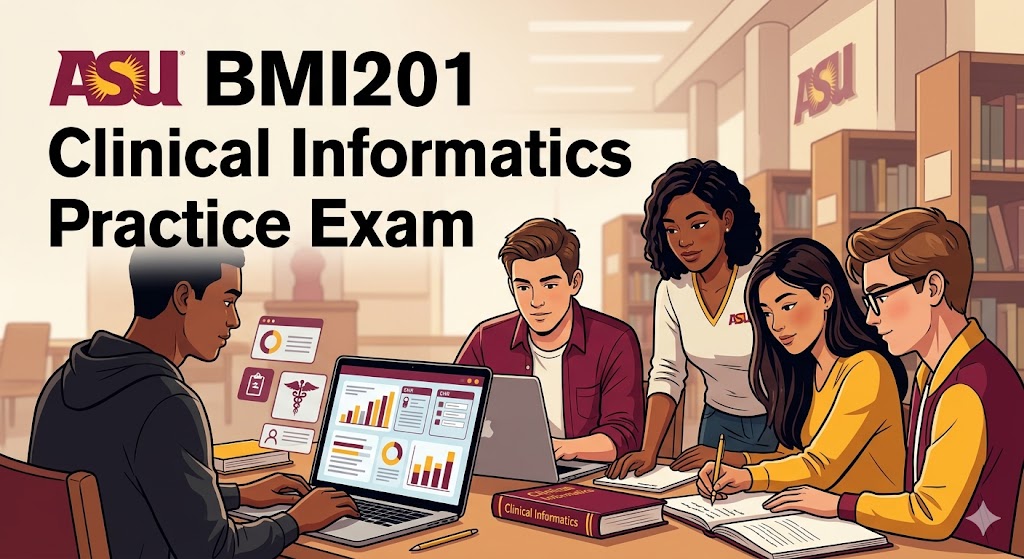 ASU BMI201 Clinical Informatics Practice Exam Banner