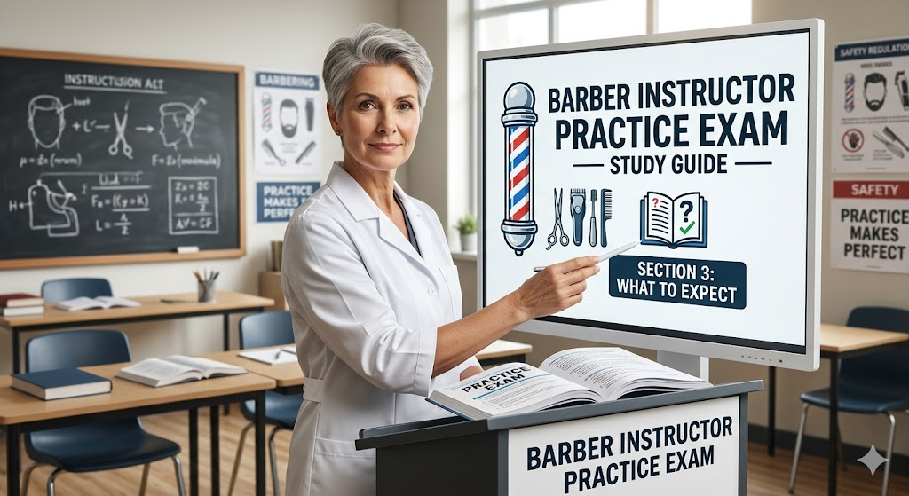 Barber Instructor Practice Test Banner