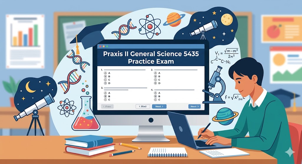 Praxis II General Science (5435) Practice Test Banner