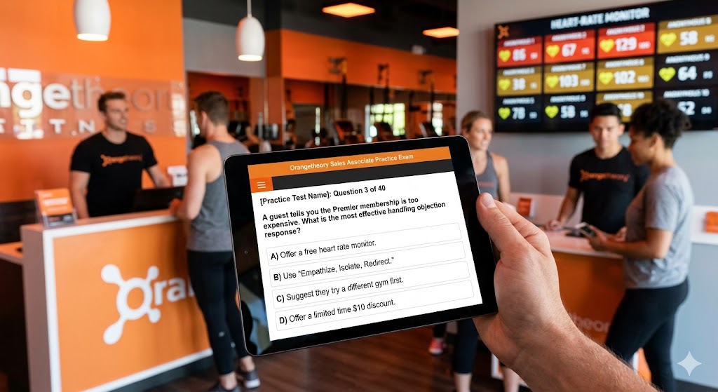 Orangetheory Fitness Sales Associate (SA) Onboarding Practice Test Banner