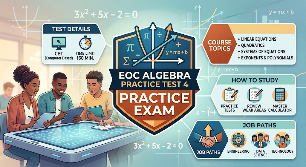 EOC Algebra Practice Test #4 Banner