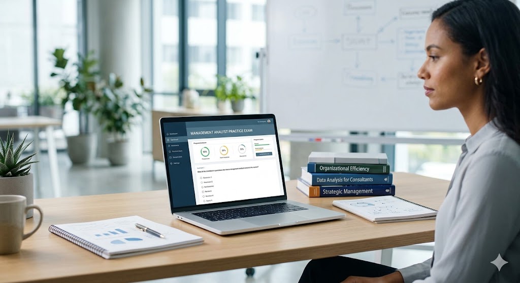 Management Analyst Practice Exam Banner
