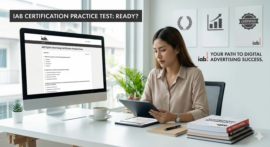 Interactive Advertising Bureau (IAB) Digital Advertising Certification Practice Test Banner