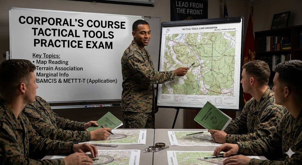 Corporal's Course Tactical Tools Practice Test Banner
