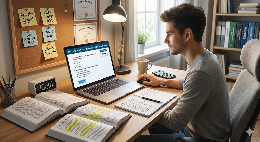 Illinois Accident and Health Insurance Practice Exam Banner