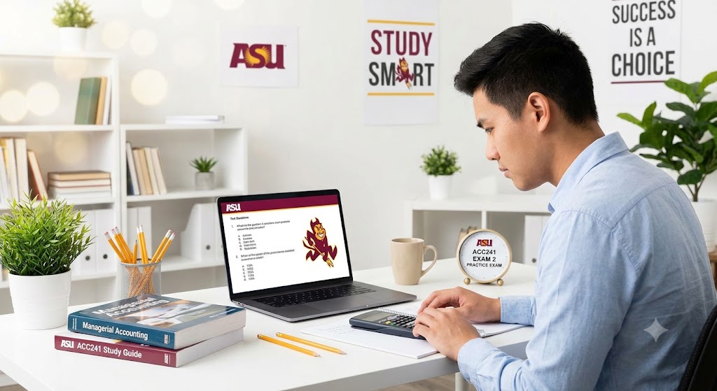 Arizona State University (ASU) ACC241 Uses of Accounting Information II Exam 2 Practice Banner