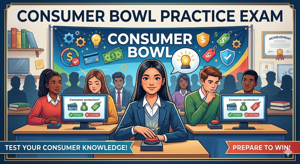 Consumer Bowl Practice Test Banner