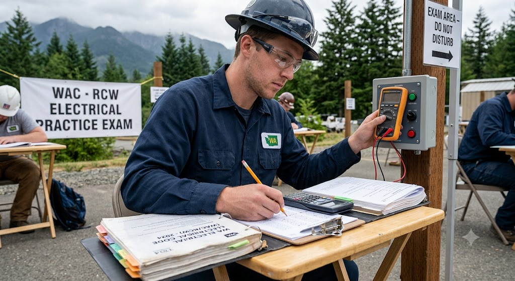 Washington Administrative Code(WAC) and Revised Code of Washington (RCW) Electrical Practice Exam Banner