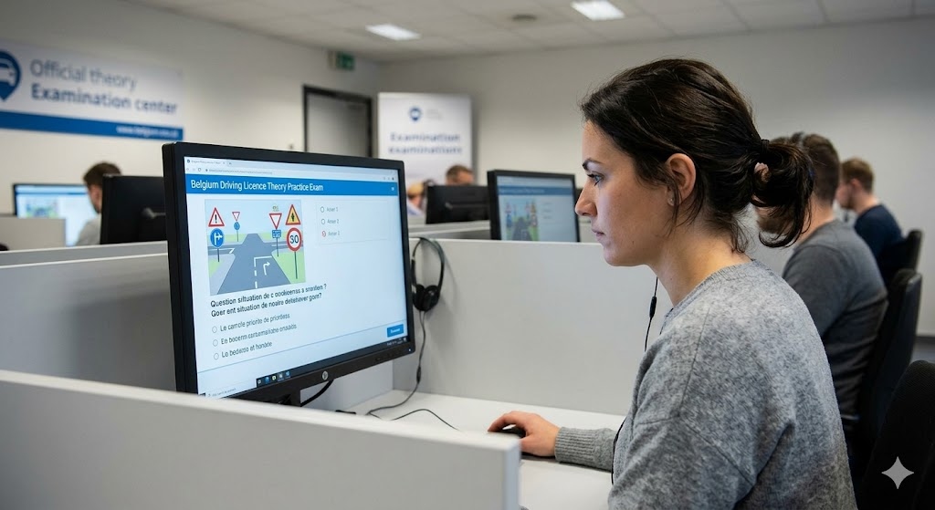 Belgium Driving Licence Theory Practice Exam Banner