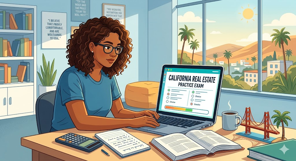 California Real Estate Exam Prep 2026 | Real Estate Practice Questions Banner