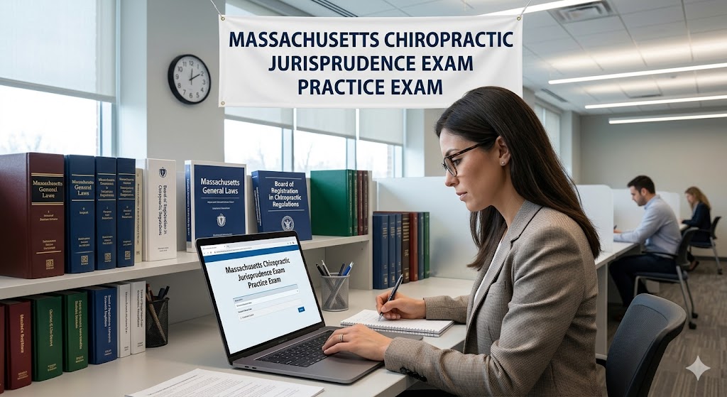 Massachusetts Chiropractic Jurisprudence Practice Exam Banner