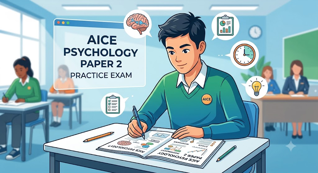 AICE Psychology Paper 2 Practice Exam Banner