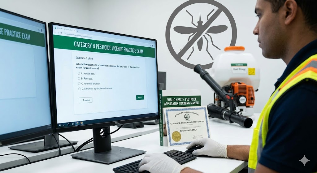Category 8 Pesticide License Practice Test Banner