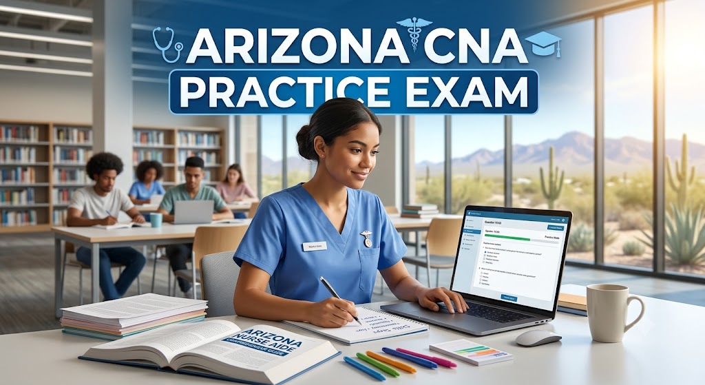 Arizona CNA Practice Test 2026 Nurse Aide Training Program Banner