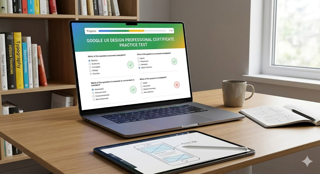 Google UX Design Professional Certificate Practice Test Banner