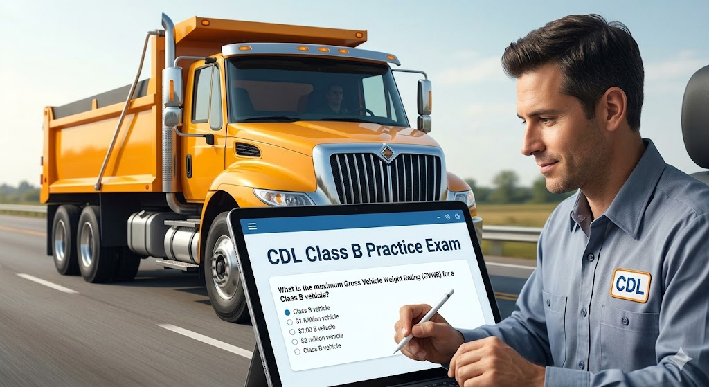 Commercial Driver’s License (CDL) Practice Exam Banner