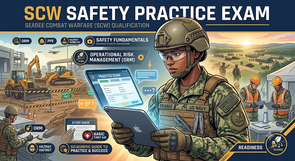 SCW Safety Practice Exam Banner
