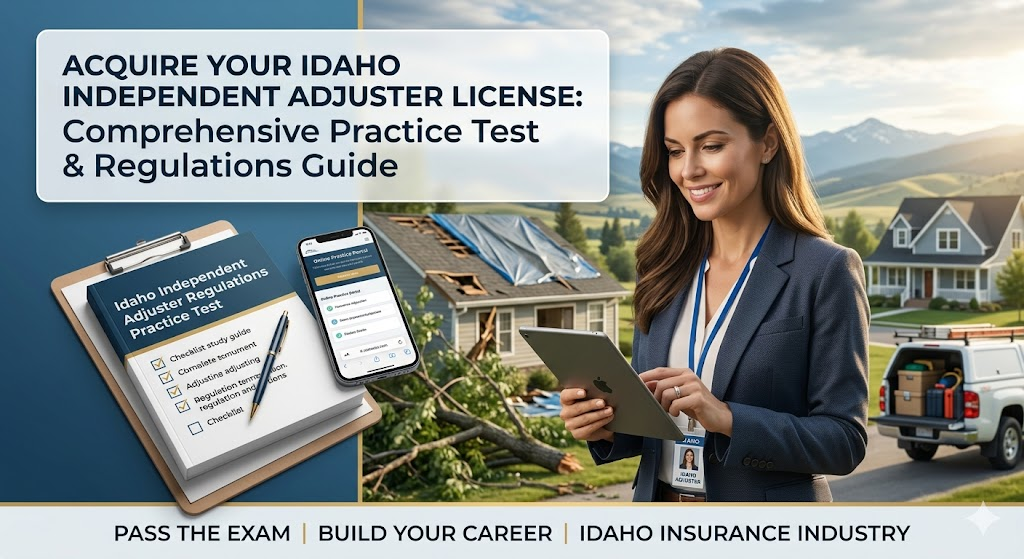 Idaho Independent Adjuster Regulations Practice Test Banner