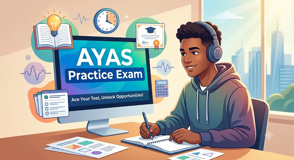 AYAS Practice Test Banner