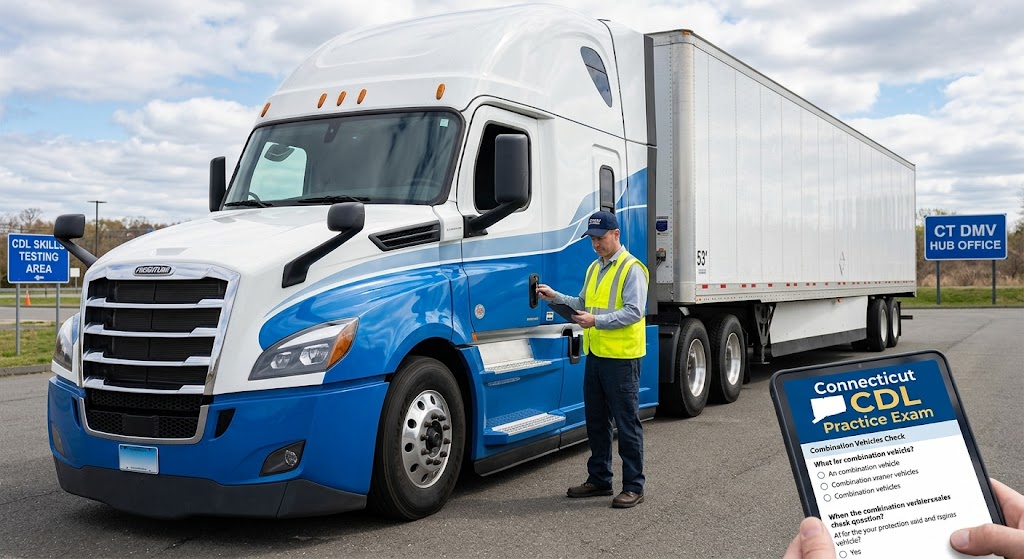 Connecticut CDL Combination Practice Test Banner