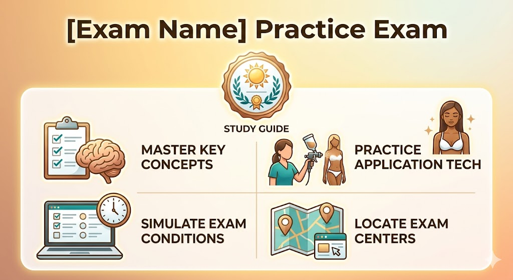 Glo Tanning Certification Practice Exam Banner