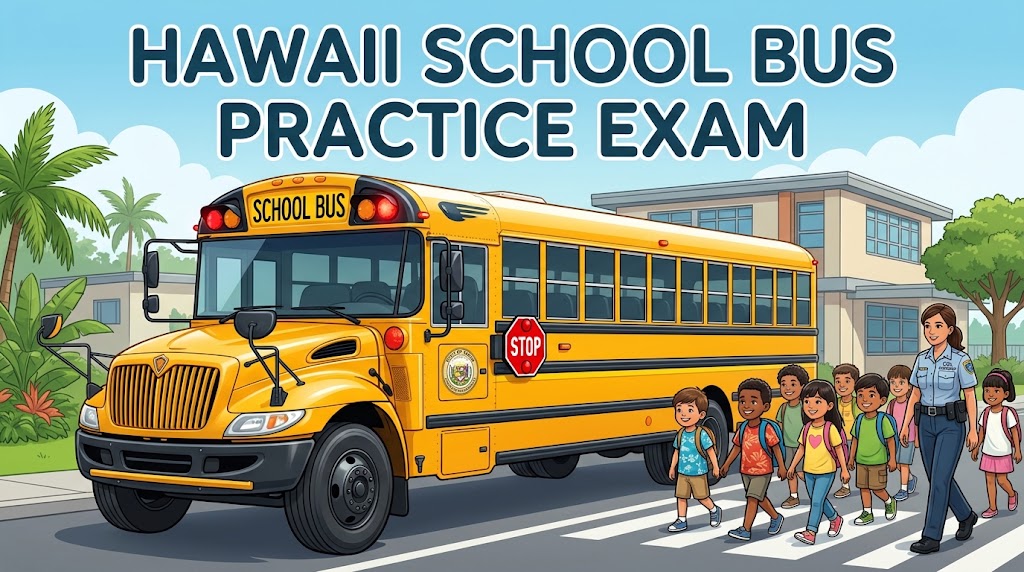 Hawaii CDL School Bus Practice Test Banner