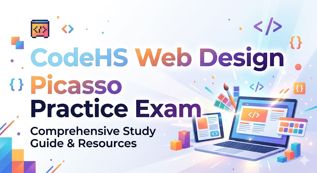 CodeHS Web Design (Picasso) Practice Test Banner