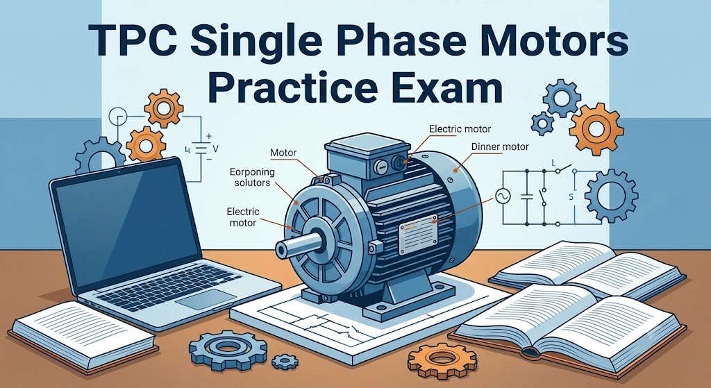 TPC Single Phase Motors Practice Test Banner