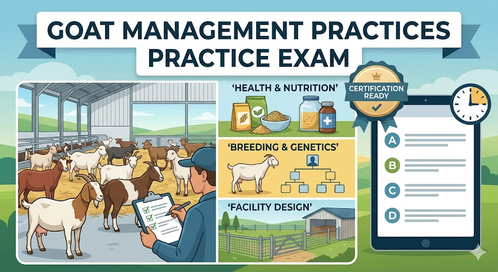 Goat Management Practices Practice Exam Banner