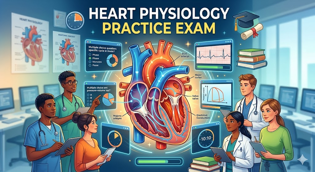 Heart Physiology Practice Exam Banner