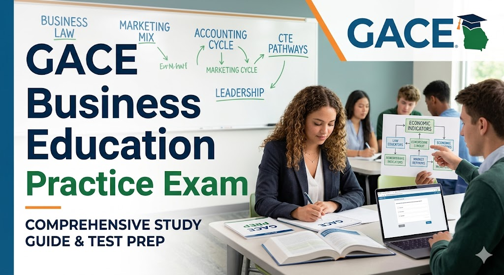 GACE Business Education Practice Exam Banner