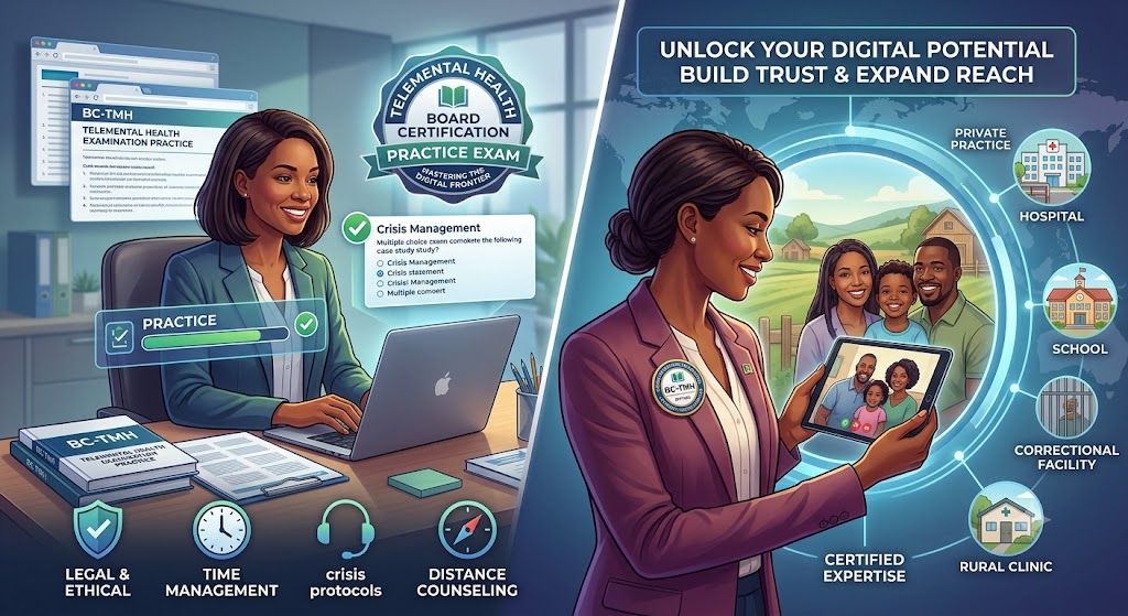 Telemental Health Board Certification Practice Exam Banner