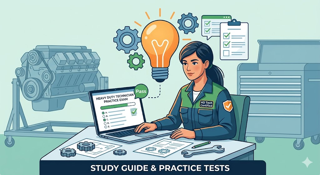 Heavy Duty Technician Practice Exam Banner