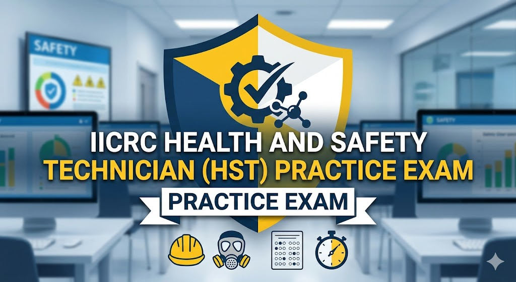 IICRC Health and Safety Technician (HST) certification Practice Exam Banner