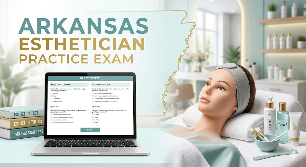 Arkansas Esthetician Practice Exam Banner