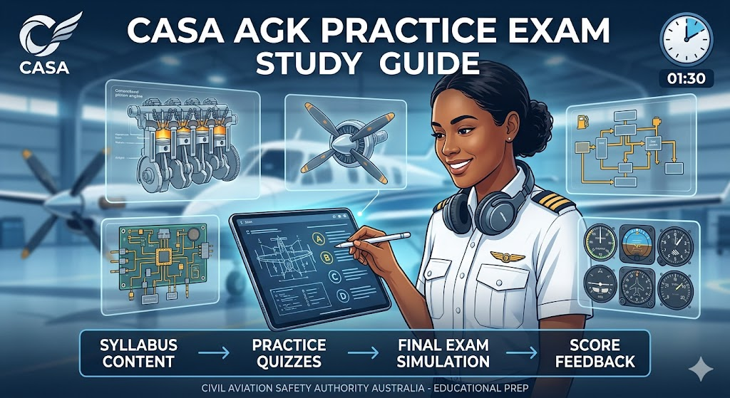 CASA Aircraft General Knowledge (AGK) Practice Exam Banner
