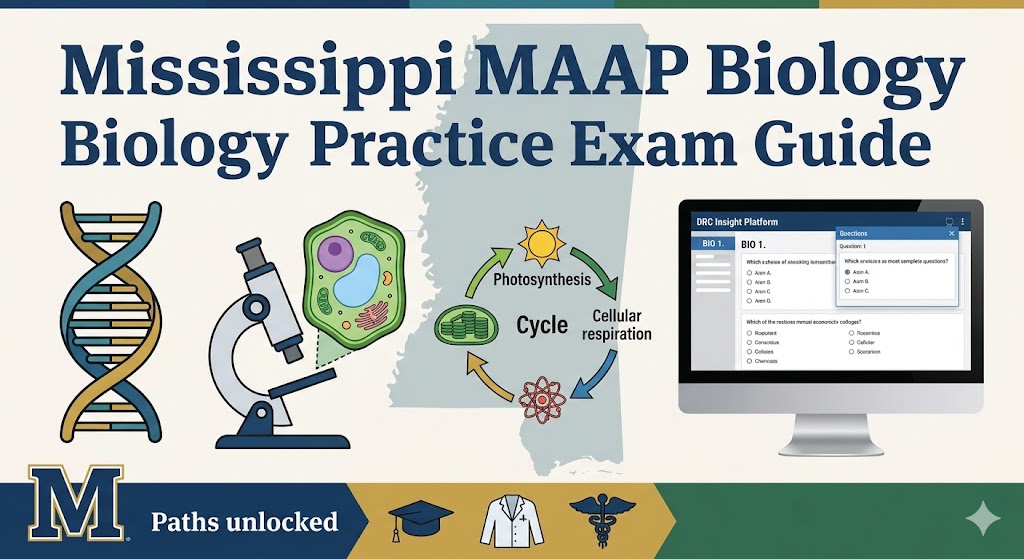 Mississippi MAAP Biology Practice Test Banner