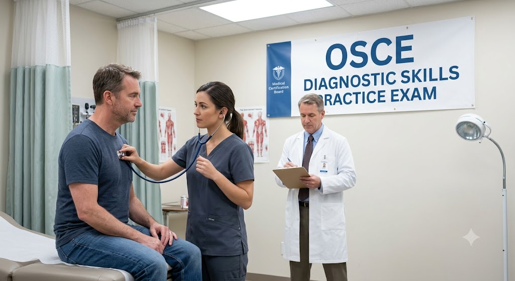 OSCE Diagnostic Skills Practice Exam Guide Banner