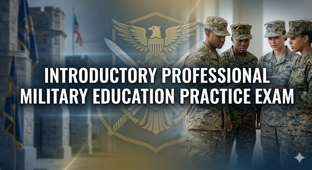 Introductory Professional Military Education Practice Exam Banner