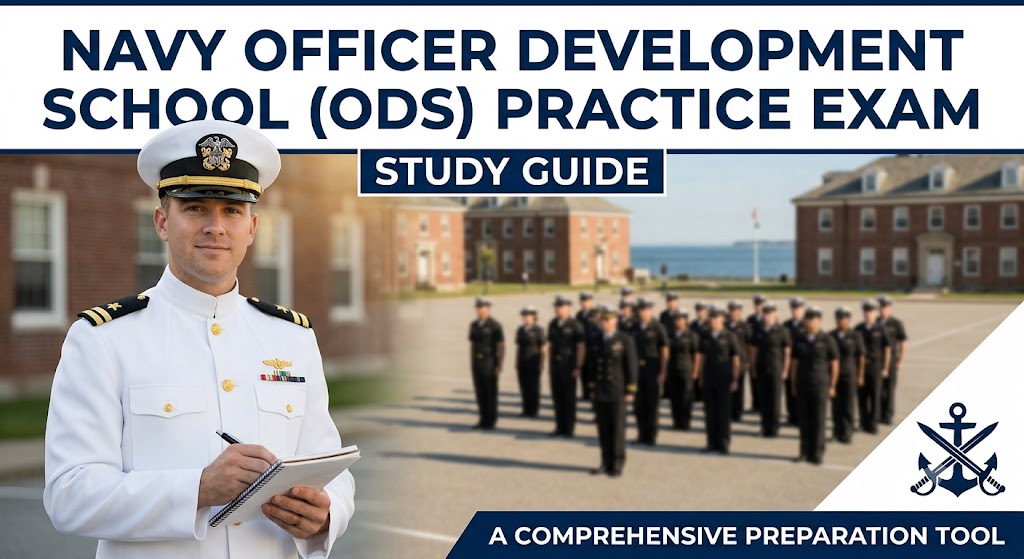 Navy Officer Development School Practice Exam Banner