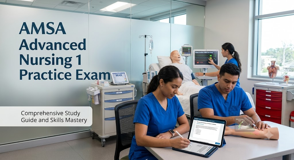 AMSA Advanced Nursing 1 Practice Test Banner