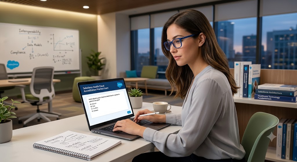 Salesforce Health Cloud Accreditation Practice Test Banner